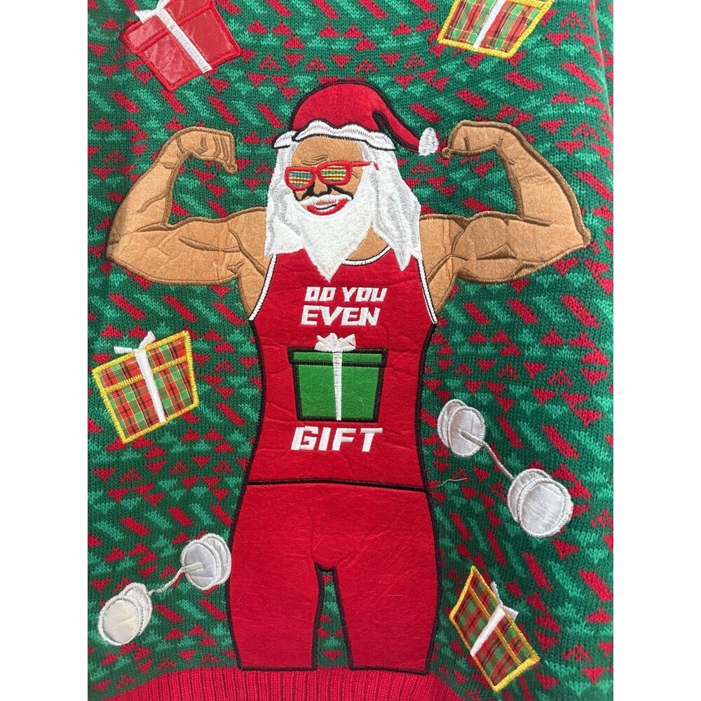 Blizzard Bay Do You Even Gift Ugly Christmas Sweater Santa Men's M Medium